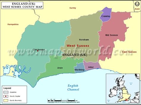 west sussex county england.